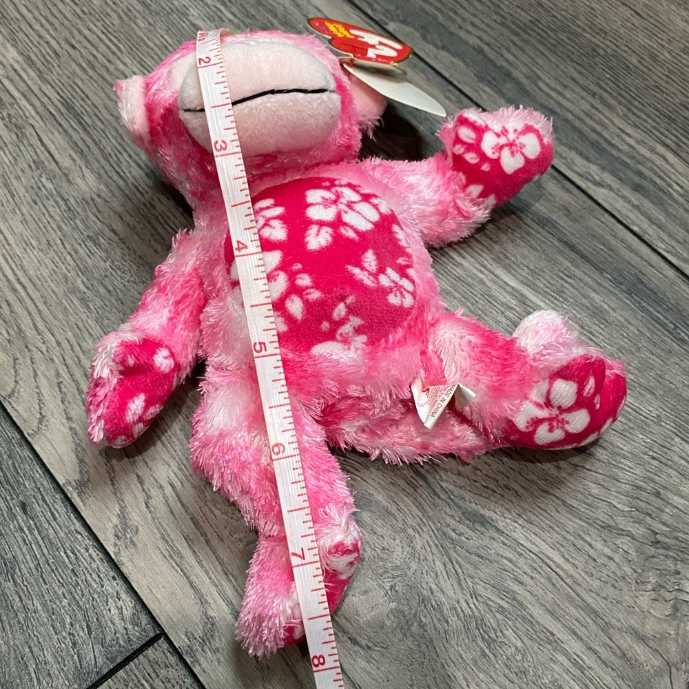 Ty Beanie Baby "Sunset" the Pink Monkey - Picture 4 of 5